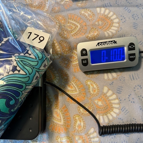 Avenue Blue Maxi Skirt Abstract Geometric Sz 14/16 Turquoise Y2K Stretch - Picture 10 of 10